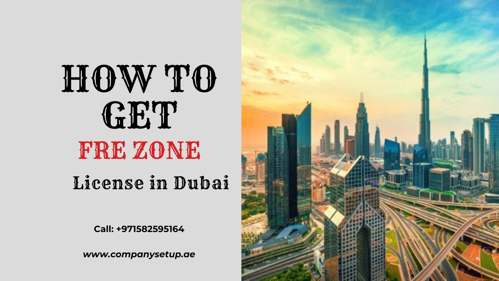 Free Zone License in Dubai