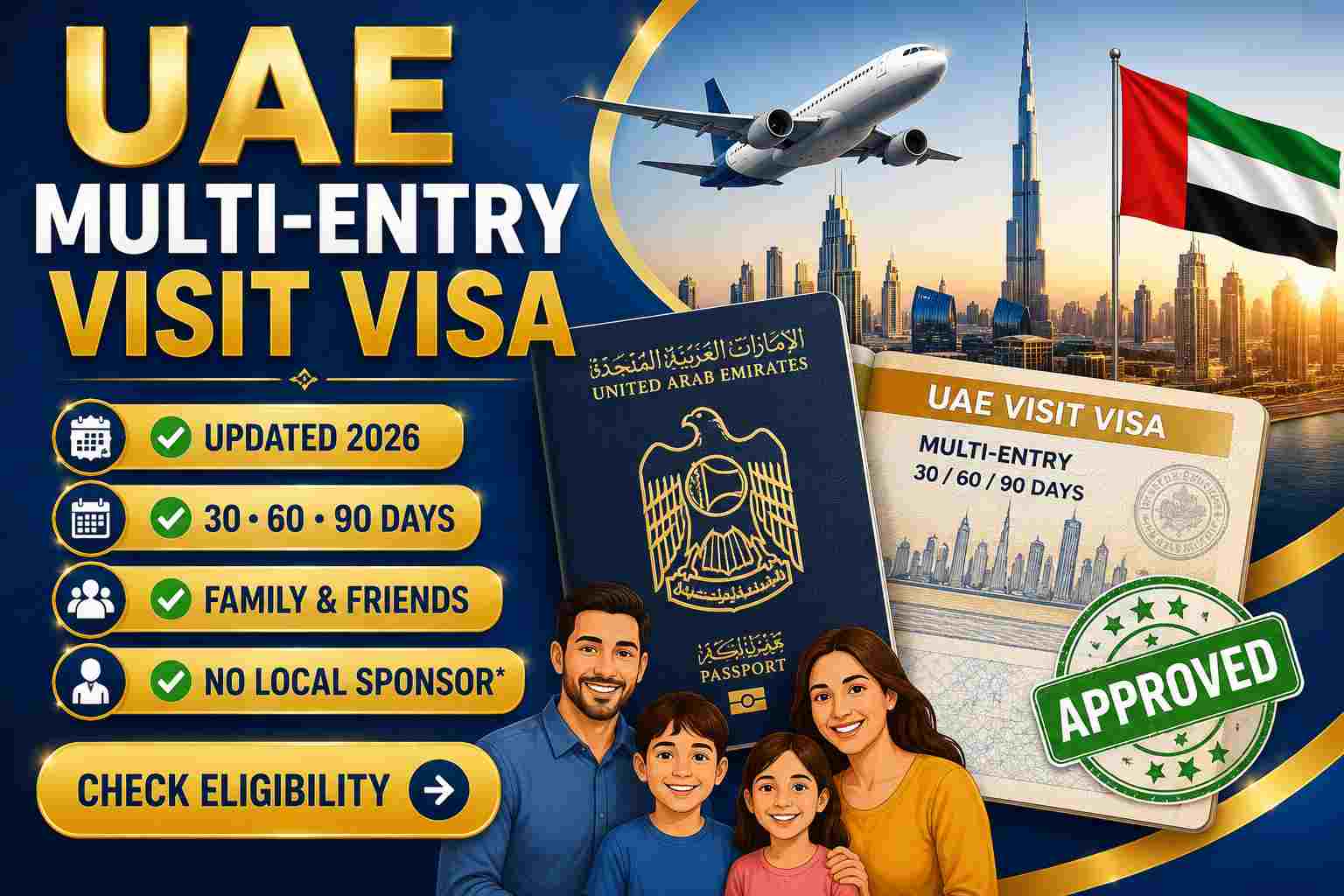 UAE Multiple-Entry Visit Visa for Relatives and Friends: 2026 Guide