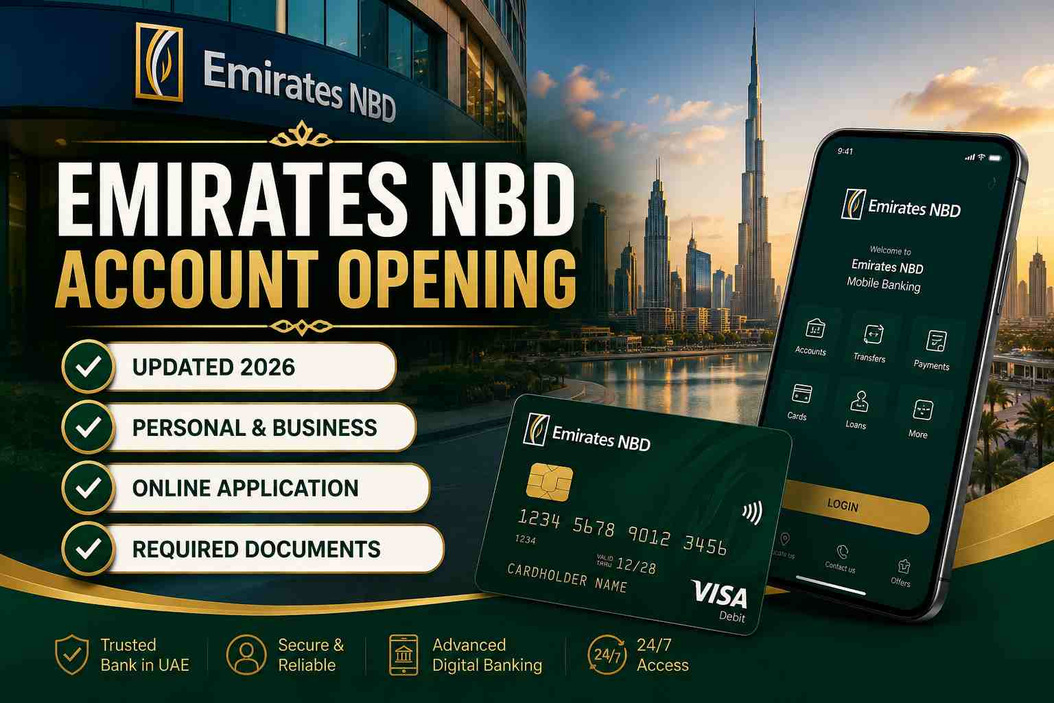How to Open an Emirates NBD Account in UAE (2026 Step-by-Step Guide)