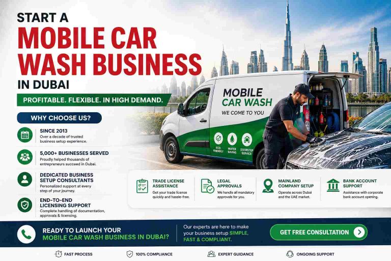 How to Start a Mobile Car Wash Business in Dubai?