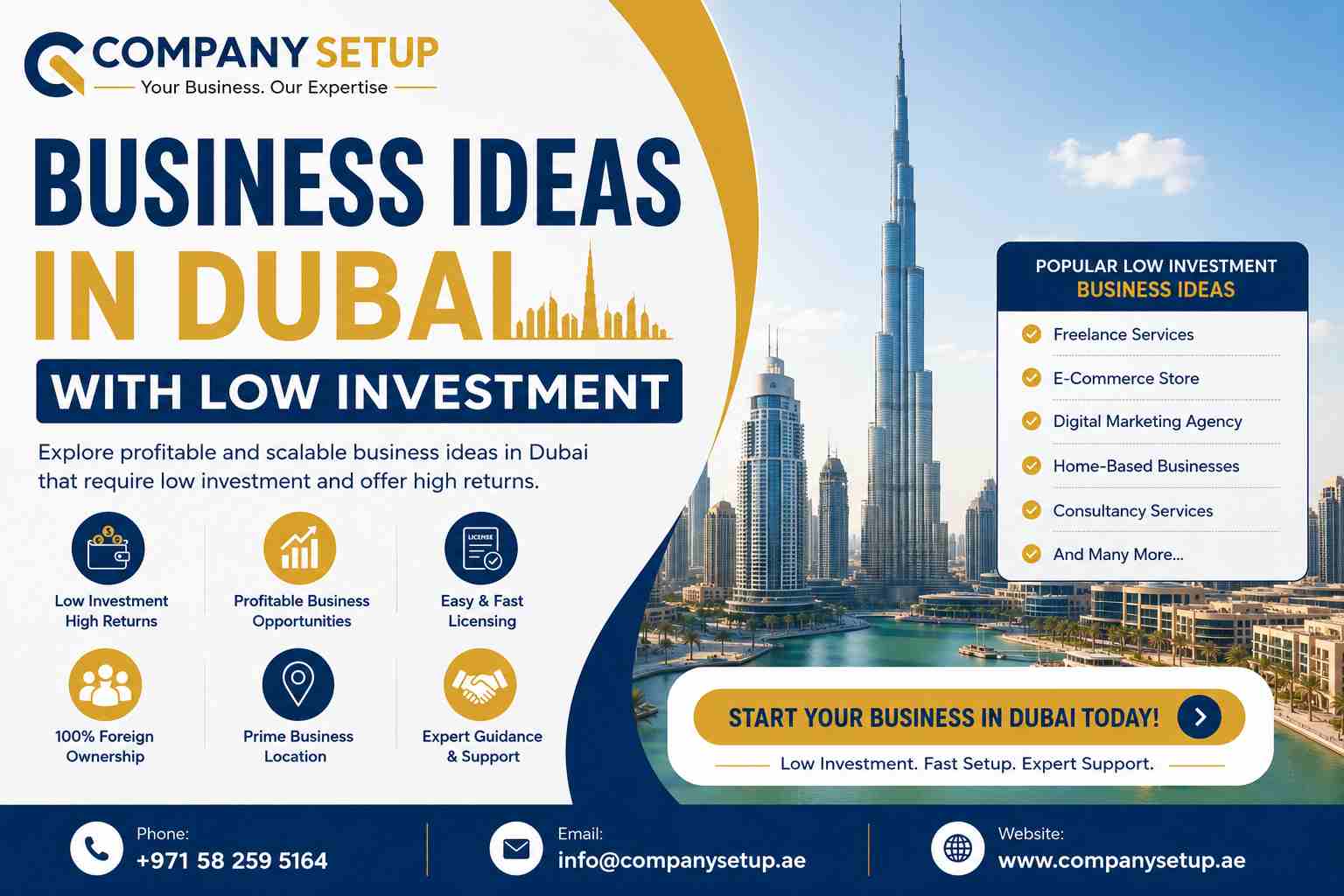 business ideas in dubai with low investment
