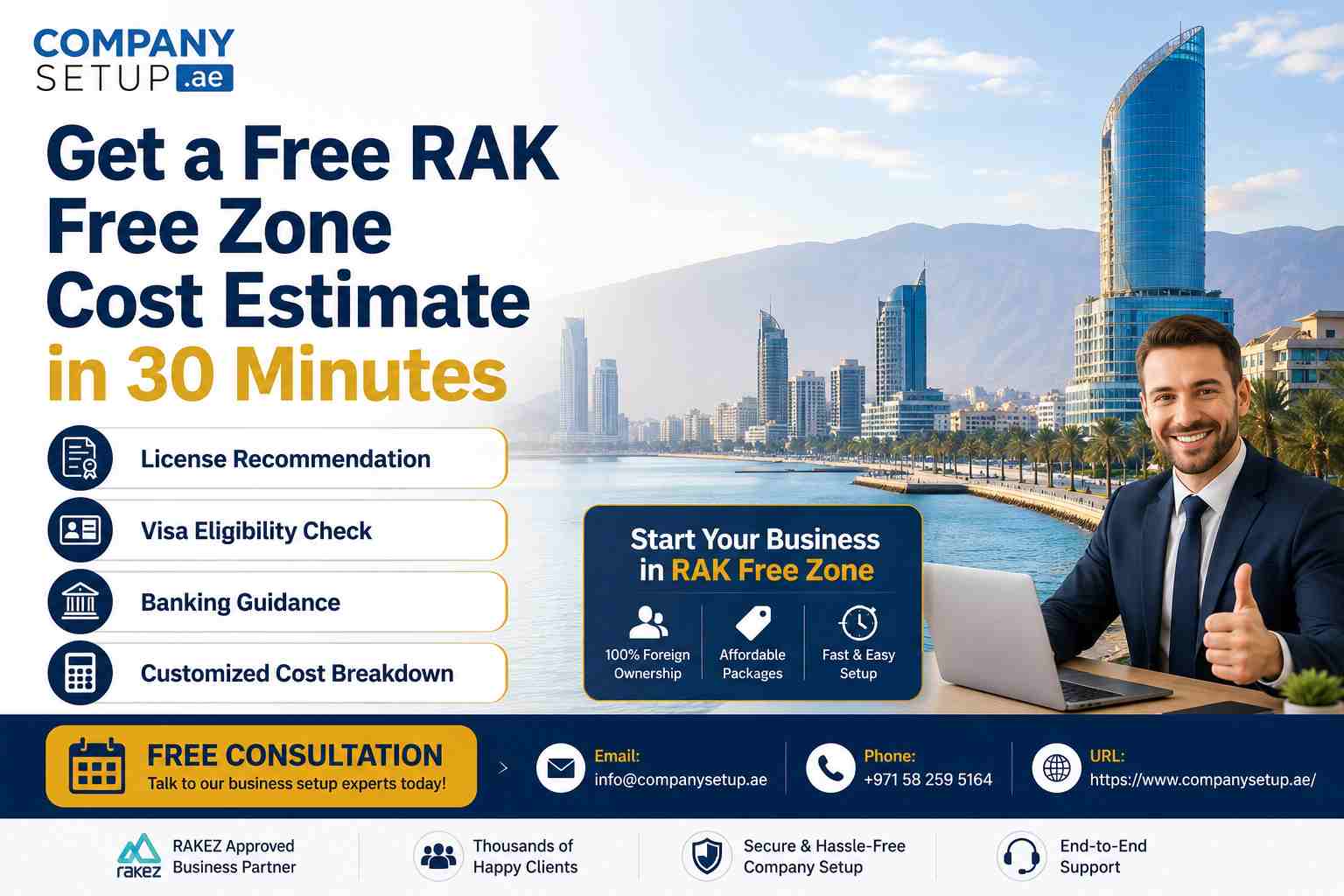 RAK Free Zone Company Setup: Costs, Licences & Requirements