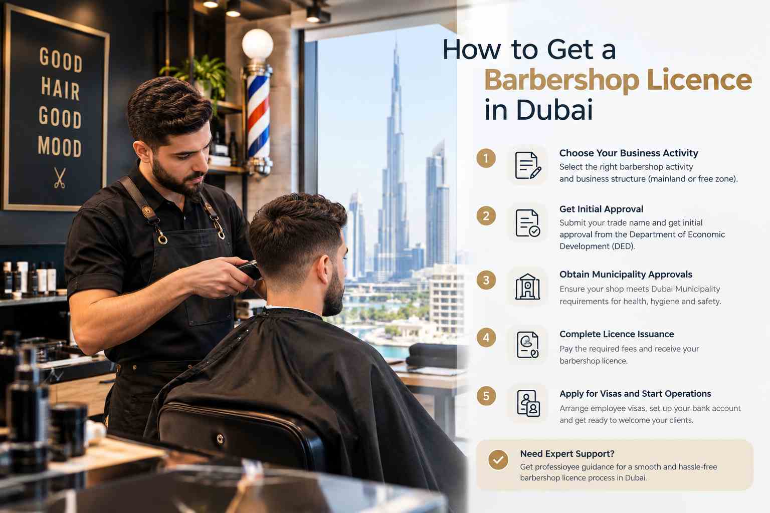 Barbershop Licence in Dubai: Cost, Requirements & Setup